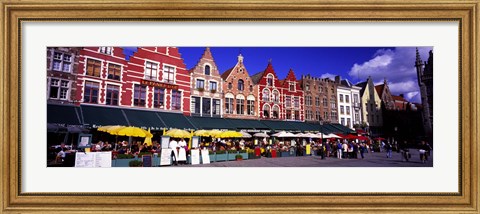 Framed Street Scene Brugge Belgium Print