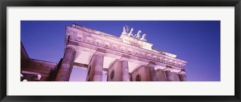 Framed Dusk, Brandenburg Gate, Berlin, Germany Print