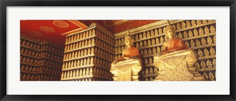 Framed Buddhas Wat Xien Thong Luang Prabang Laos Print