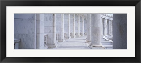 Framed Columns of a government building, Arlington, Arlington County, Virginia, USA Print