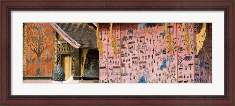 Framed Mosaic, Wat Xien Thong, Luang Prabang, Laos Print
