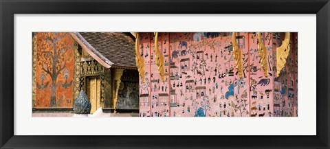Framed Mosaic, Wat Xien Thong, Luang Prabang, Laos Print