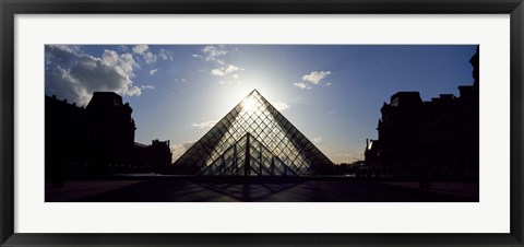 Framed Sunlight Through the Louvre Paris, France Print