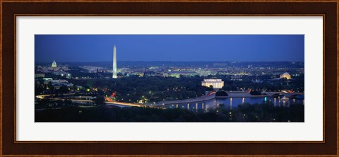 Framed Panoramic view of Washington DC Print