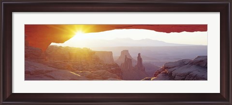 Framed Sunrise Mesa, Canyonlands National Park Utah, USA Print