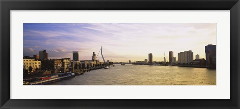 Framed Buildings on the waterfront, Rotterdam, Netherlands Print