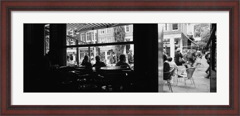 Framed Tourists In A Cafe, Amsterdam, Netherlands Print