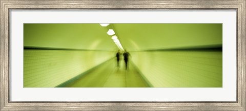 Framed Pedestrian Tunnel, Blurred Motion Print