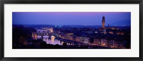 Framed Arno River Florence Italy Print