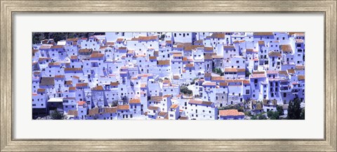 Framed White washed buildings, Casares, Andalucia, Spain Print