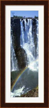 Framed Victoria Falls Zimbabwe Africa (vertical) Print