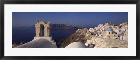 Framed Church Bell on an Island, Greece Print