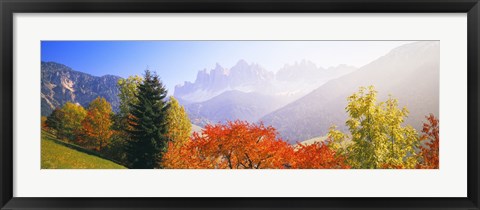 Framed Dolomites Alps in spring, Italy Print