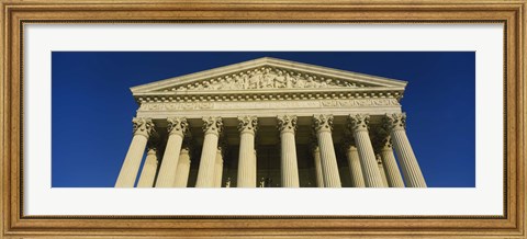 Framed Low angle view of a government building, US Treasury Department, Washington DC, USA Print