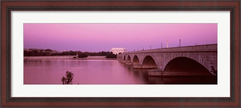 Framed Memorial Bridge, Washington DC, District Of Columbia, USA Print