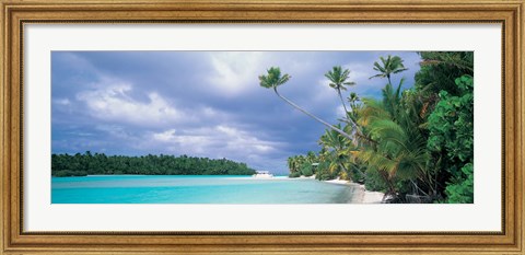 Framed Aitutak Cook Islands New Zealand Print