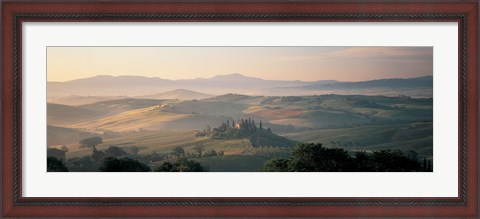 Framed Farm Tuscany Italy Print