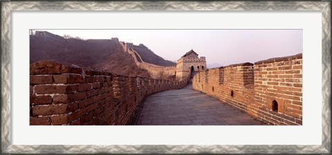 Framed Path on a fortified wall, Great Wall Of China, Mutianyu, China Print