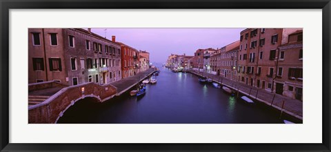 Framed Buildings along a canal, Cannaregio Canal, Venice, Italy Print