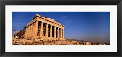 Framed Ruins of a temple, Parthenon, Athens, Greece Print