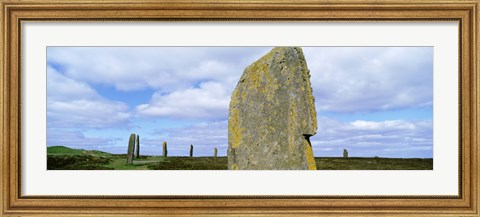 Framed Ring Of Brodgar, Orkney Islands, Scotland, United Kingdom Print