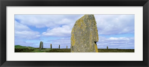 Framed Ring Of Brodgar, Orkney Islands, Scotland, United Kingdom Print