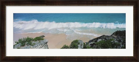 Framed High angle view of waves in the ocean, Atlantic Ocean, Bermuda Print