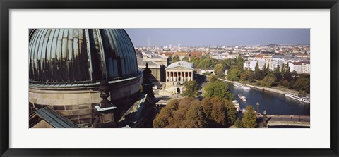 Framed High Angle View Of A City, Berlin, Germany Print