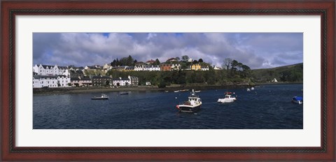 Framed Portree, Isle Of Skye, Scotland, United Kingdom Print