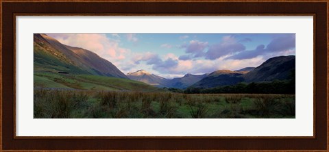 Framed Mountains On A Landscape, Glen Nevis, Scotland, United Kingdom Print