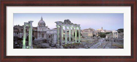 Framed Ruins of an old building, Rome, Italy Print