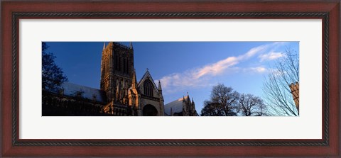 Framed High Section View Of A Cathedral, Lincoln Cathedral, Lincolnshire, England, United Kingdom Print