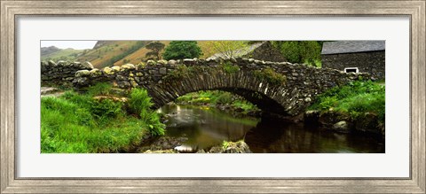 Framed Stone Bridge Over A Canal, Watendlath Bridge, Lake District, Cumbria, England, United Kingdom Print