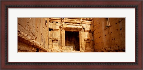 Framed Interiors of Cella the hollies part of a temple, Palmyra, Syria Print