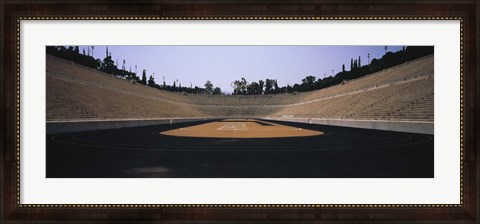 Framed Interiors of a stadium, Olympic Stadium, Athens, Greece Print