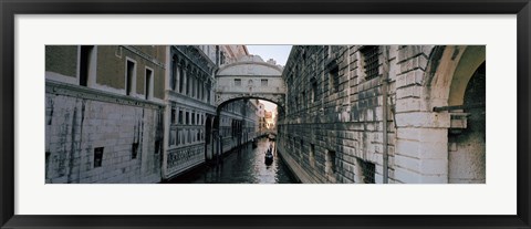 Framed Bridge on a canal, Bridge Of Sighs, Grand Canal, Venice, Italy Print