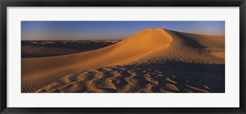 Framed Sand dunes in a desert, Douz, Tunisia Print
