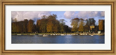 Framed Boats in a lake, Chateau de Versailles, Versailles, Yvelines, France Print