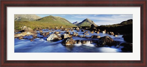 Framed Late afternoon in September, River Sligachan, Glen Sligachan, Isle Of Skye, Scotland Print