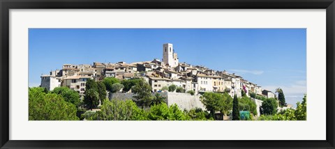 Framed Low angle view of a walled city, Saint Paul De Vence, Provence-Alpes-Cote d&#39;Azur, France Print