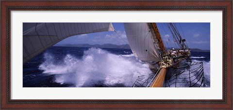 Framed Sailing in Antigua Print