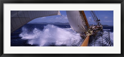 Framed Sailing in Antigua Print