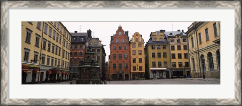 Framed Buildings in a city, Stortorget, Gamla Stan, Stockholm, Sweden Print