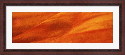 Framed Natural pattern on a hill, Painted Hills, John Day Fossil Beds National Park, Oregon Print