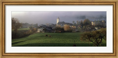 Framed Wolfgangsee, Salzkammergut, Austria Print