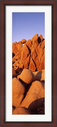 Framed Rock formations on a landscape, Twenty Nine Palms, San Bernardino County, California, USA Print