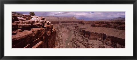 Framed River Passing Through, North Rim, Grand Canyon National Park, Arizona, USA Print