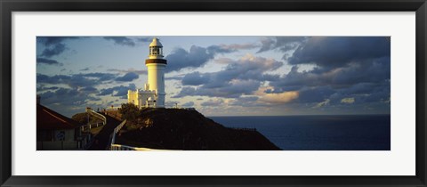 Framed Lighthouse at the coast, Broyn Bay Light House, New South Wales, Australia Print