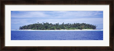 Framed Island in the sea, Indonesia Print