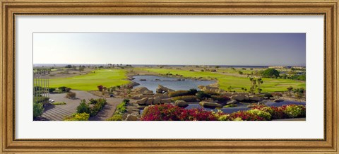 Framed Pond in a golf course, The Cascades Golf &amp; Country Club, Soma Bay, Hurghada, Egypt Print
